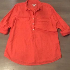 Old Navy Linen 3/4 sleeve Top